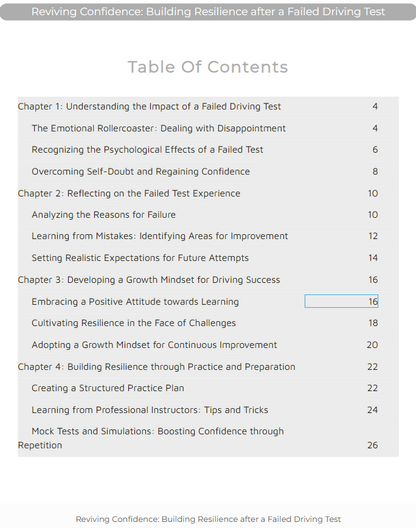 Reviving Confidence: Building Resilience After A Failed Driving Test