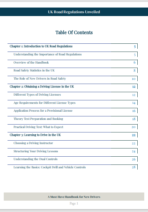 UK Road Regulations Unveiled: A Must-Have Handbook for New Drivers